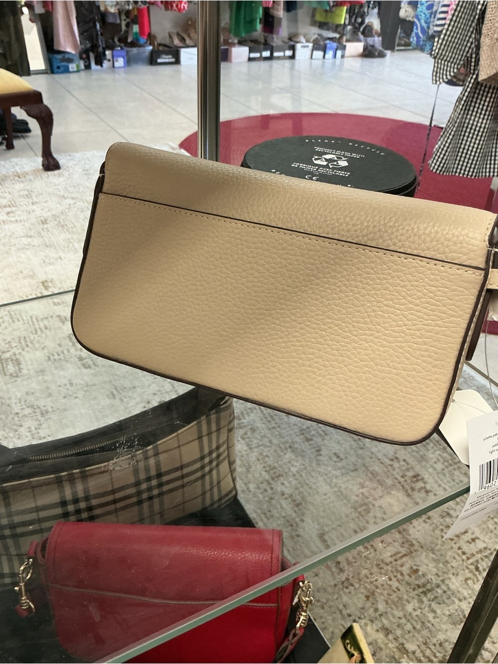 kate spade Cream Pebbled Leather Crossbody Bag